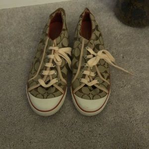 Brown coach sneakers